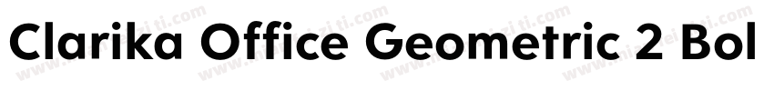 Clarika Office Geometric 2 Bold字体转换